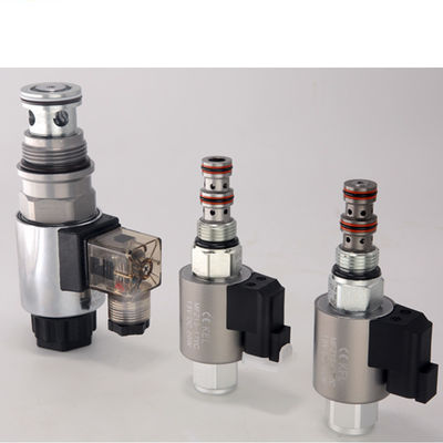 วาล์วกล่องซอลีนอยด์แบบหมุนรถยนต์ 24V วาล์วไฮดรอลิกสามทาง