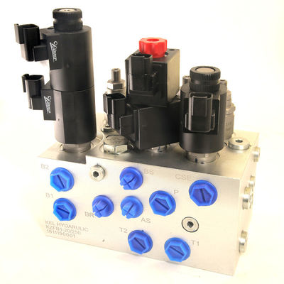 OEM ไฮดรอลิก Solenoid วาล์วธนาคารกับกลุ่มวาล์วขนาน manifold