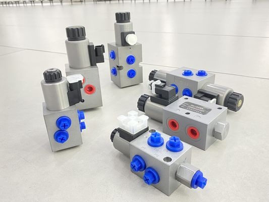 ไฮดรอลิกไฟฟ้า 6 ทาง 2 ตําแหน่งซอลีนอยด์วาล์วด้วย ER / DG Connector