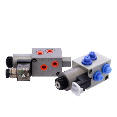 คาร์ทริจ ไฮดรอลิก ซอลีนอยด์ วาล์ว 2 ตําแหน่ง 6 Way Manifold Block ที่กําหนดเอง